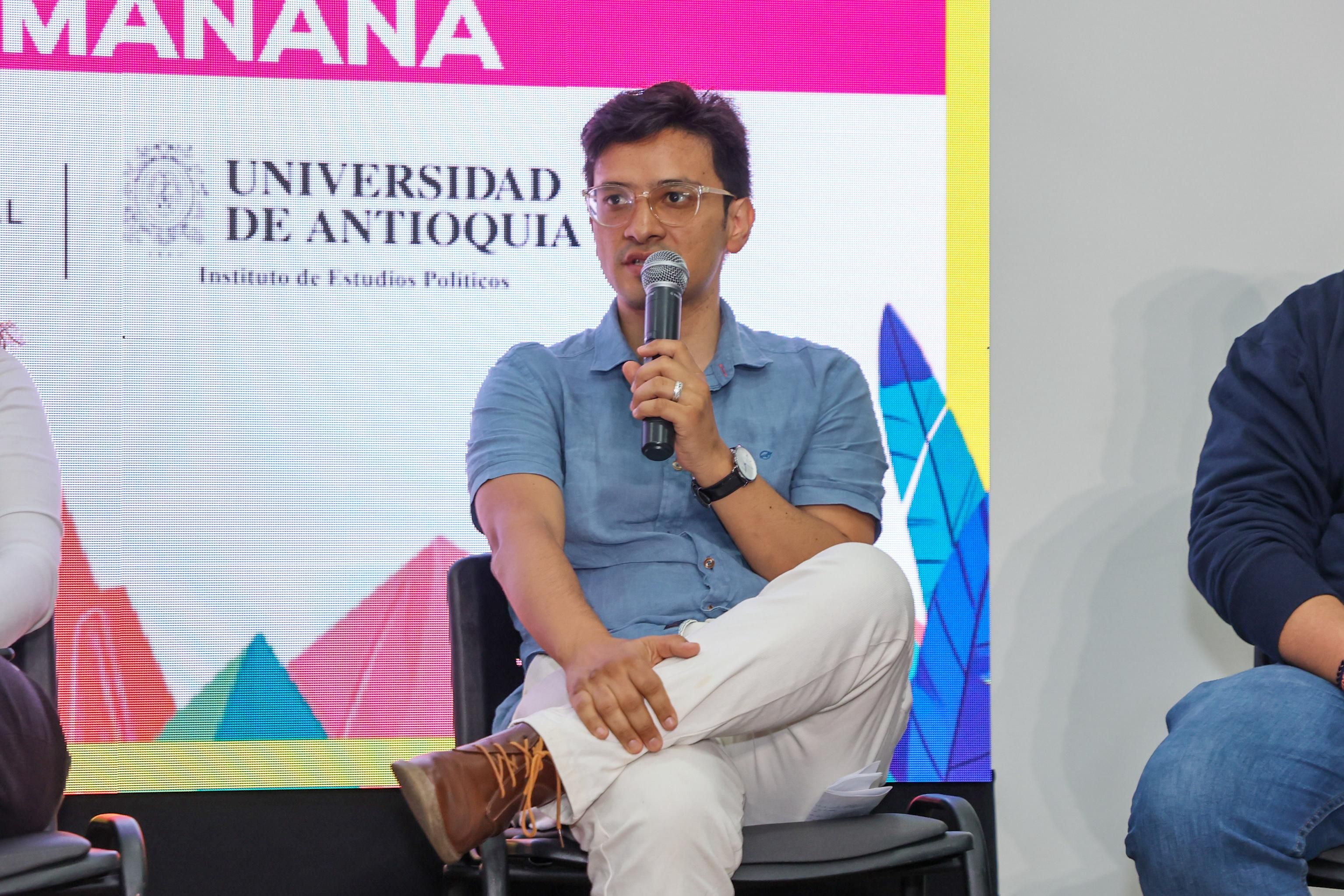 Juan Camilo Portela García, docente investigador del Instituto de Estudios Políticos de la Universidad de Antioquia