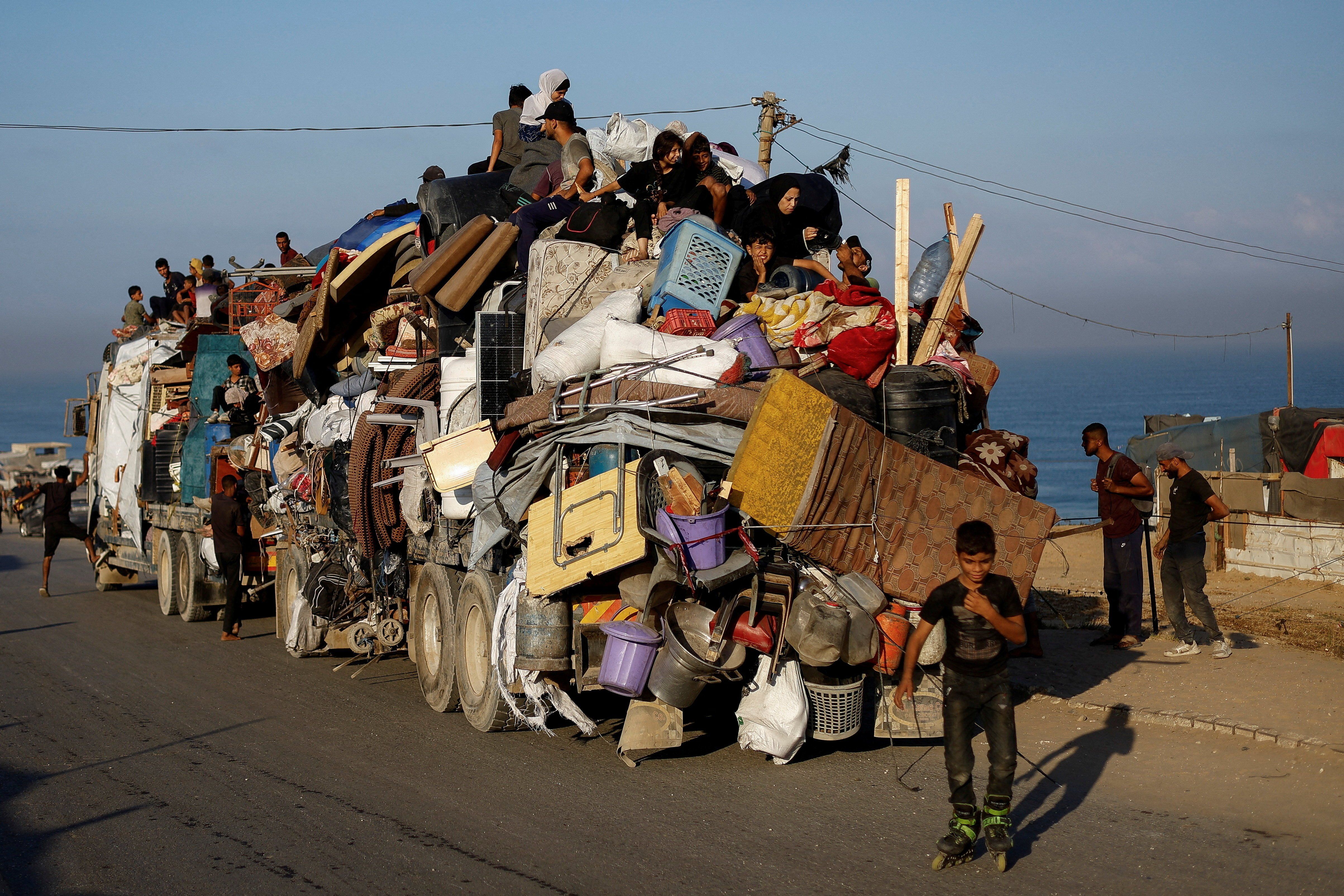 Desplazamiento en Gaza 1