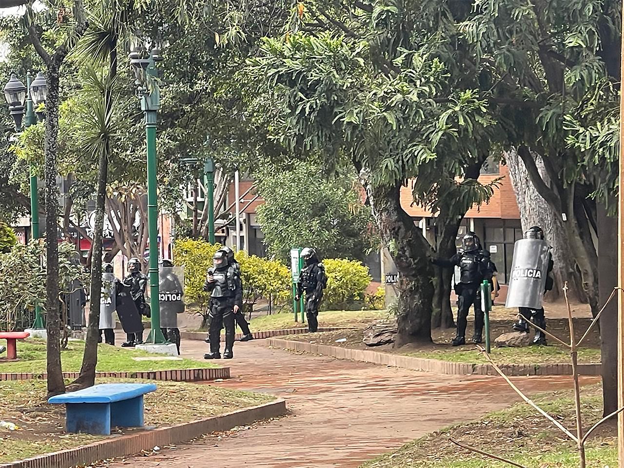 Enfrentamientos en la Plazotela de Lourdes.