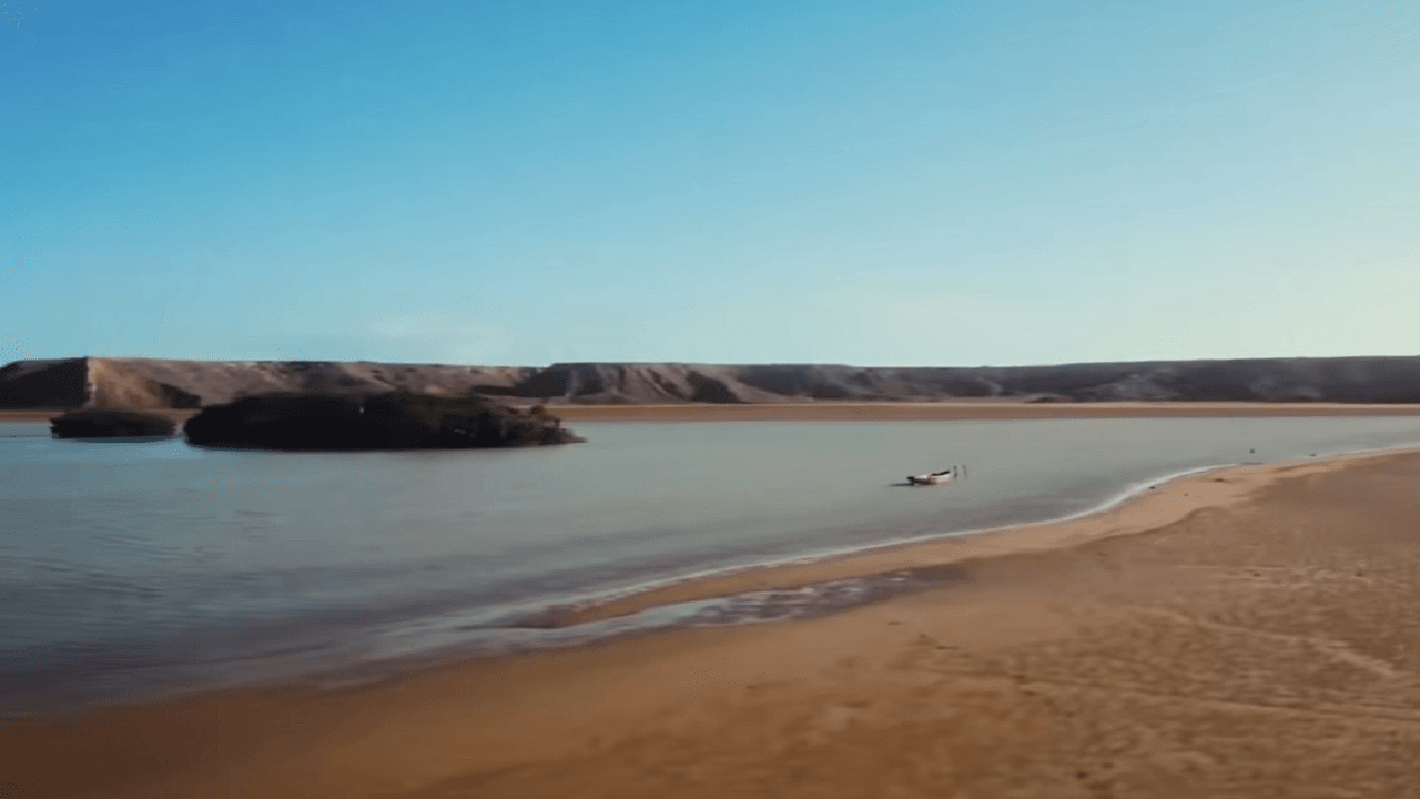 Playa de La Guajira que aparece en el video premiado.