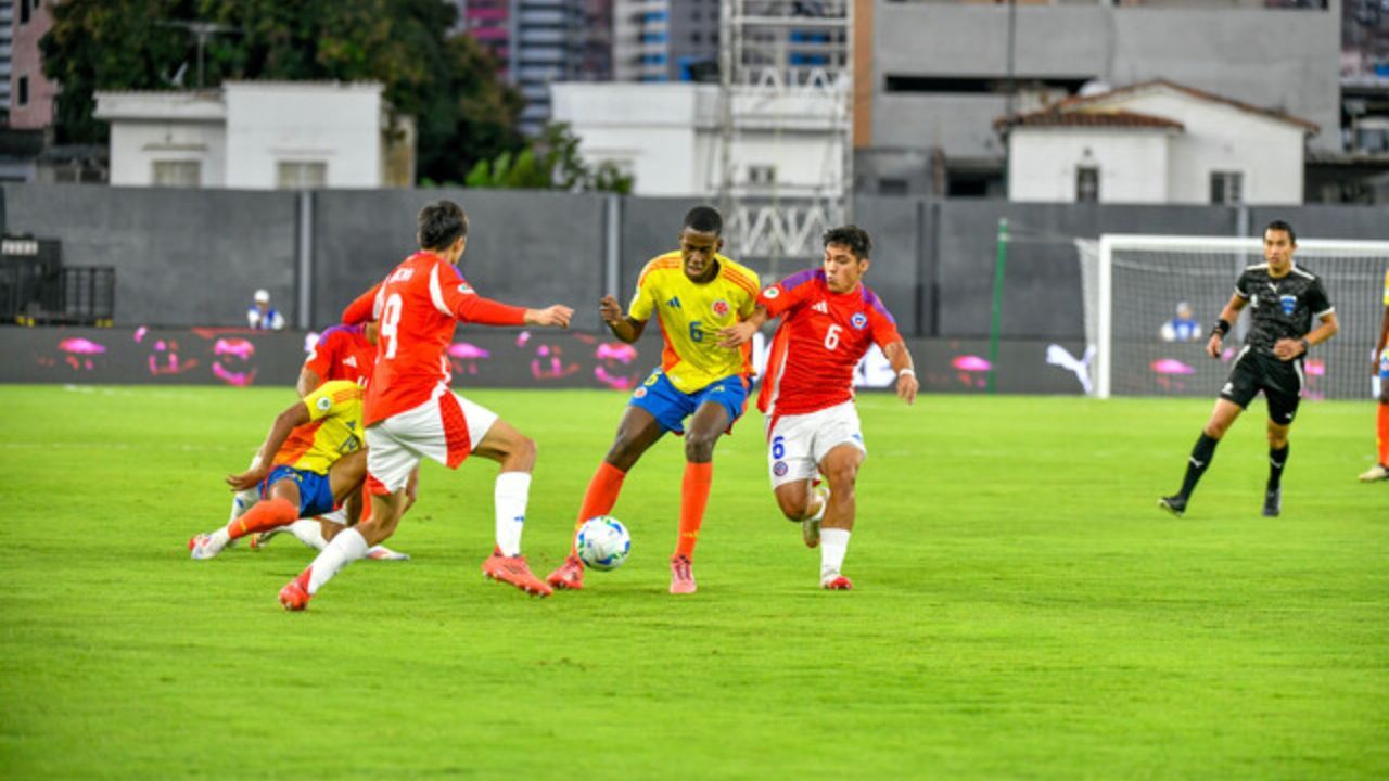 Colombia contra Chile Sub20