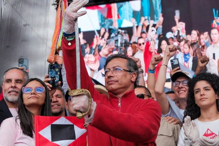 El presidente Gustavo Petro el 1 de mayo.