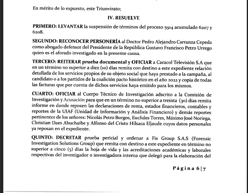 Reabren investigación a Petro 1