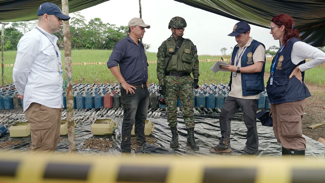 La entrega y destrucción del material bélico contó con la presencia de MAPP-OEA y de la Procuraduría