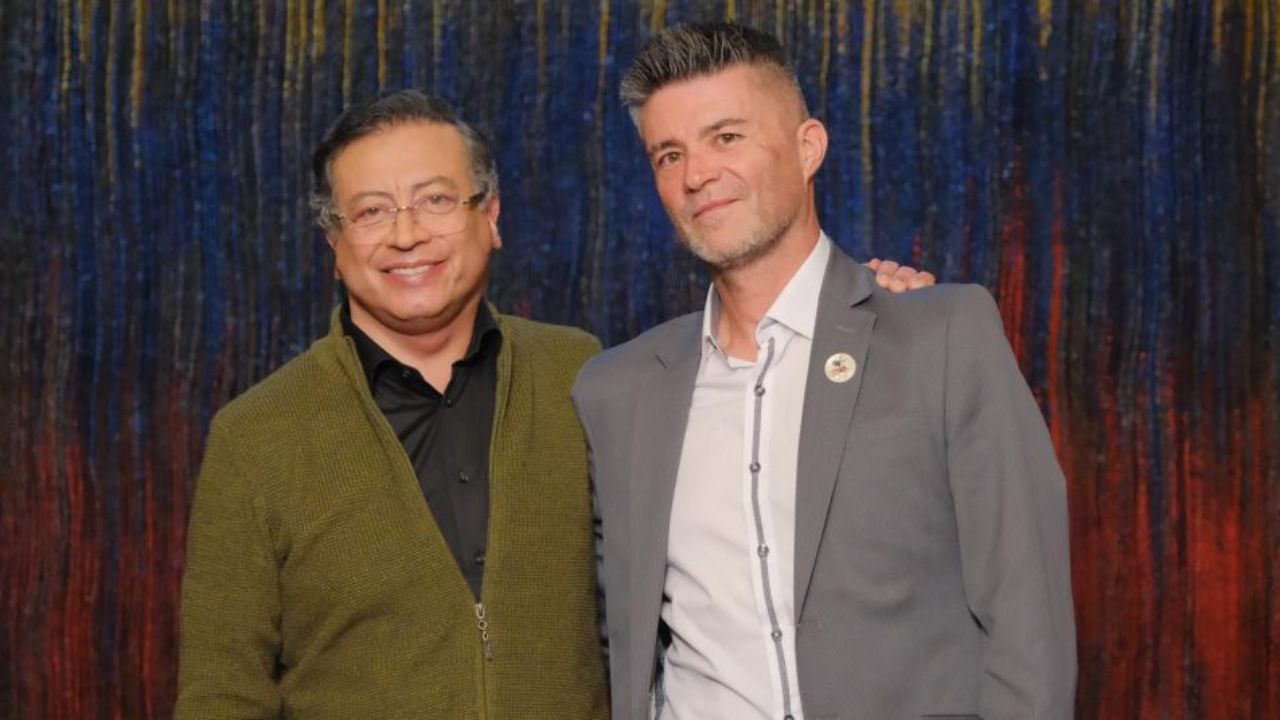 Augusuto Camacho y el presidente Petro