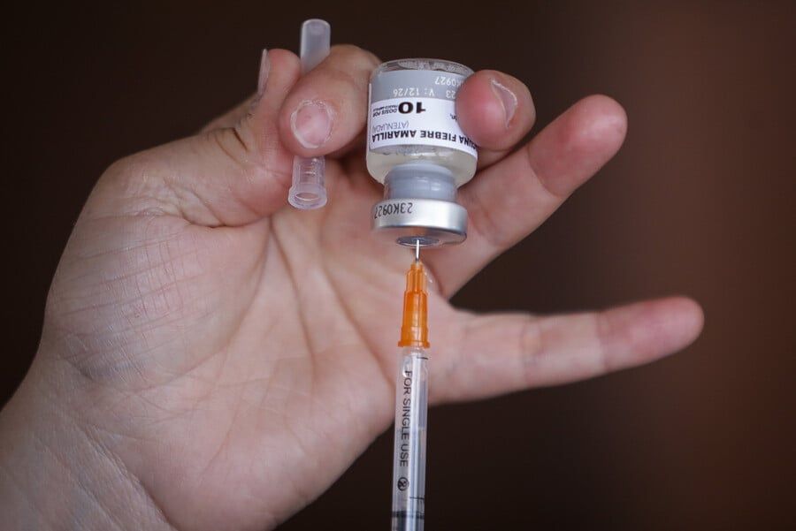 Jornada de vacunación contra la fiebre amarilla.