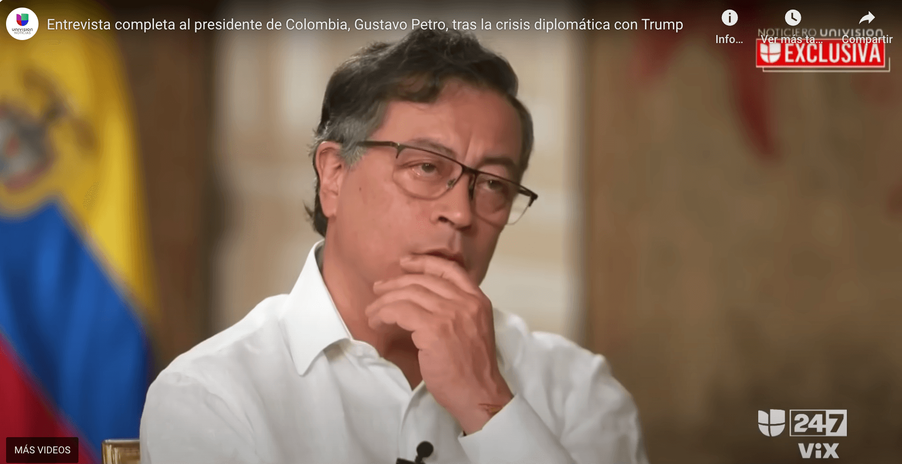 Entrevista Petro Univisión