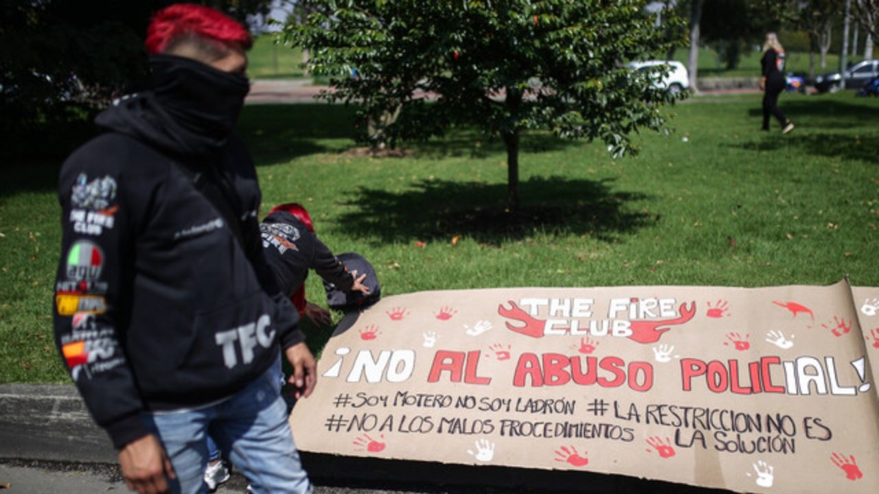 Protestas de motocilistas en Bogotá 3