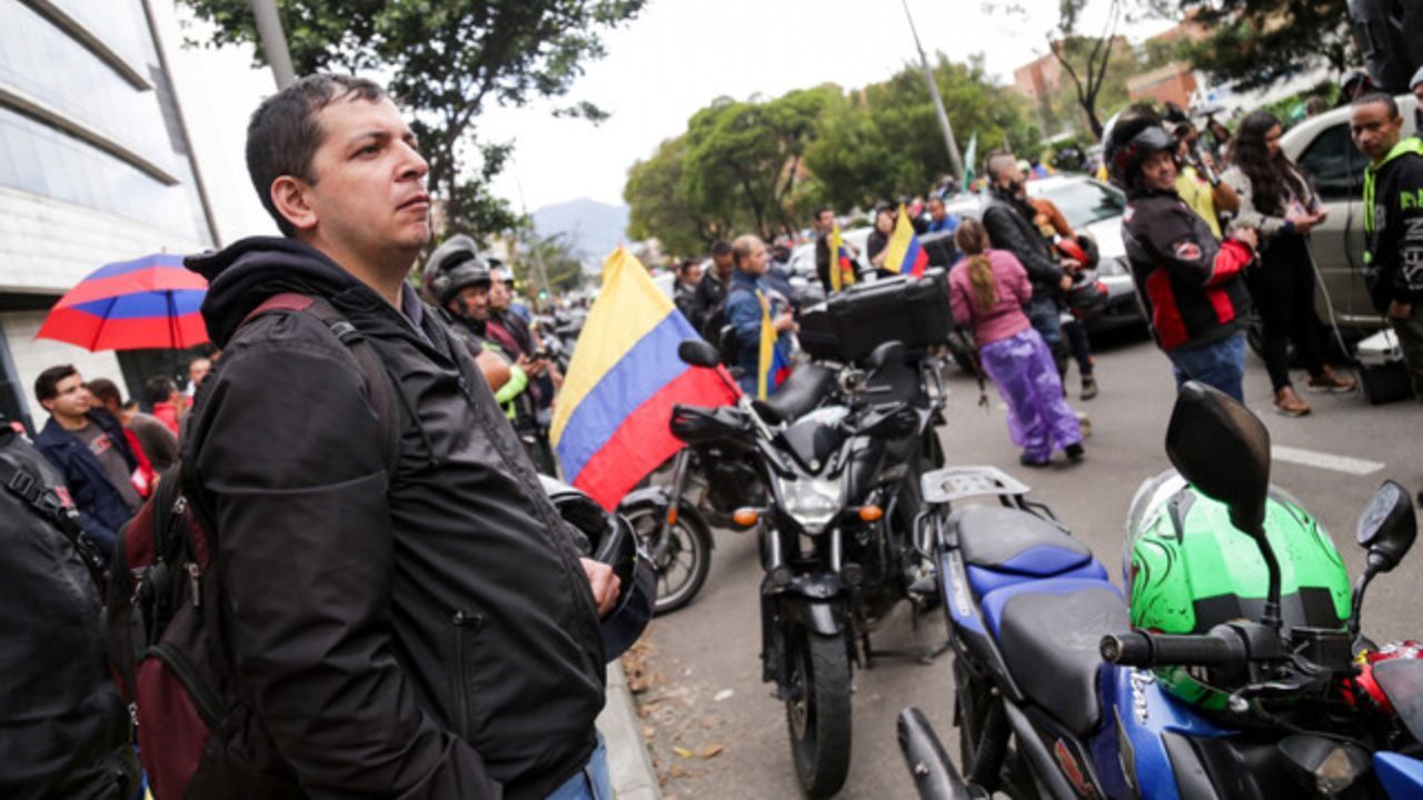 Protestas de motocilistas en Bogotá 7