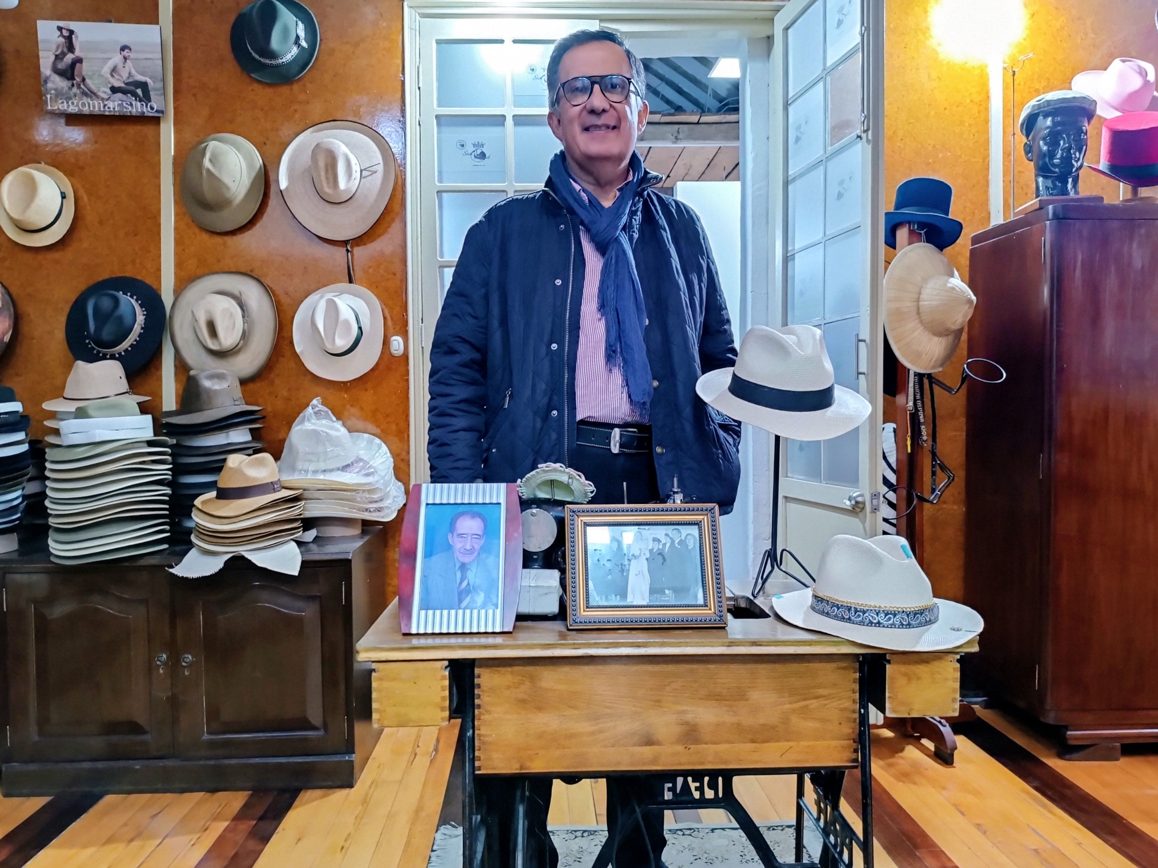Máquina de coser de la sombrerería San Miguel