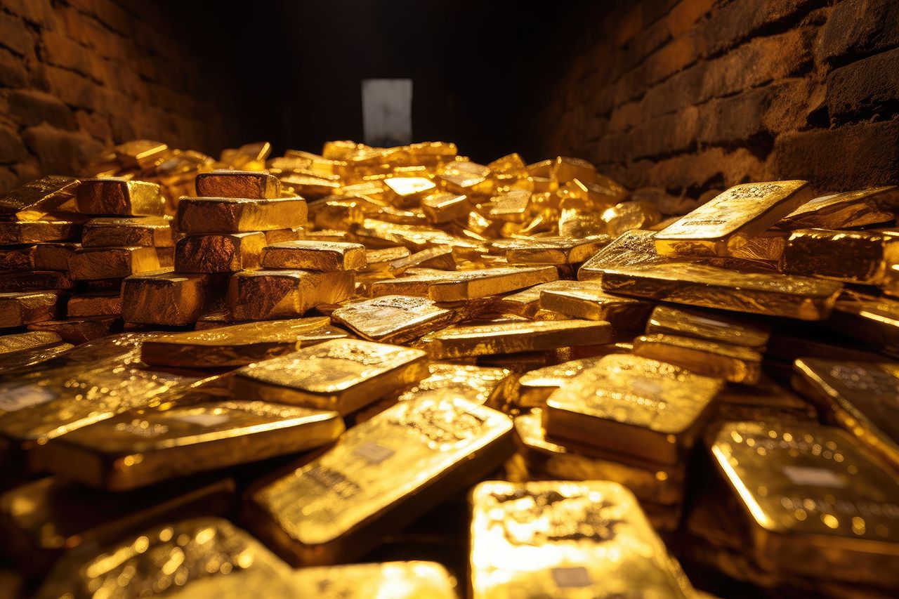 Lingotes de oro imagen de referencia