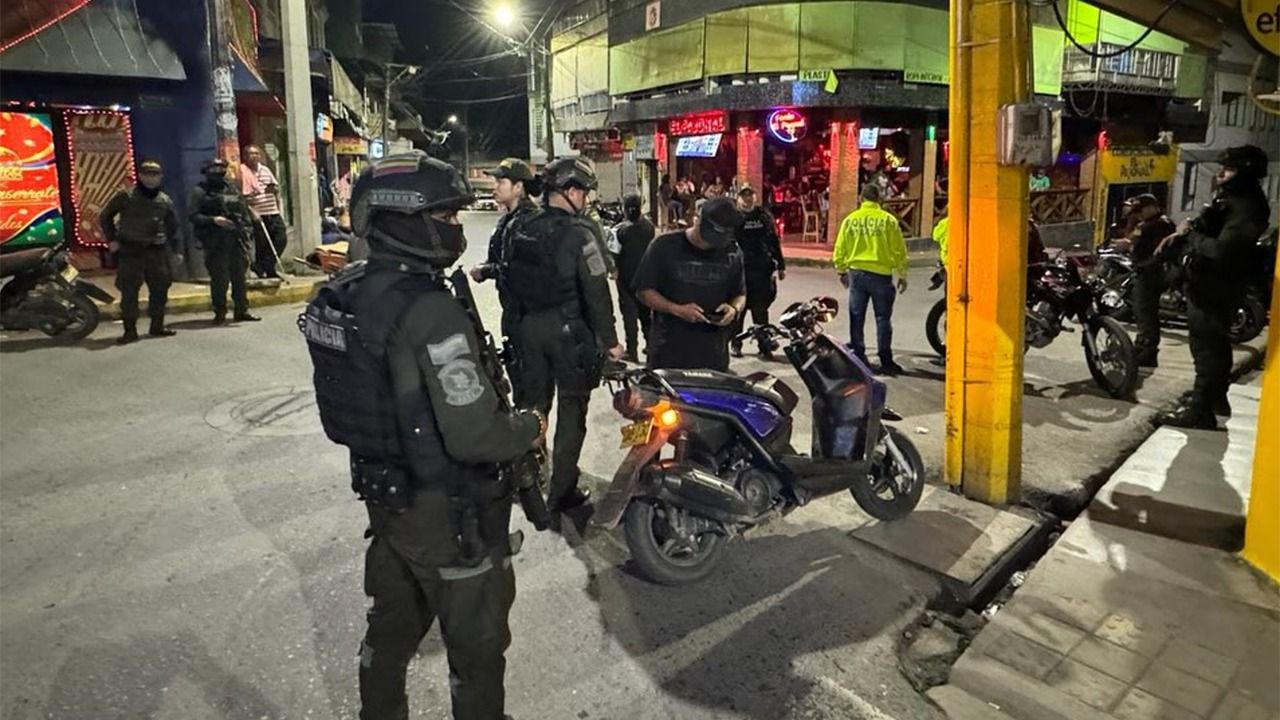 Imagen de operativos de seguridad y control de la Fuerza Pública en Antioquia.