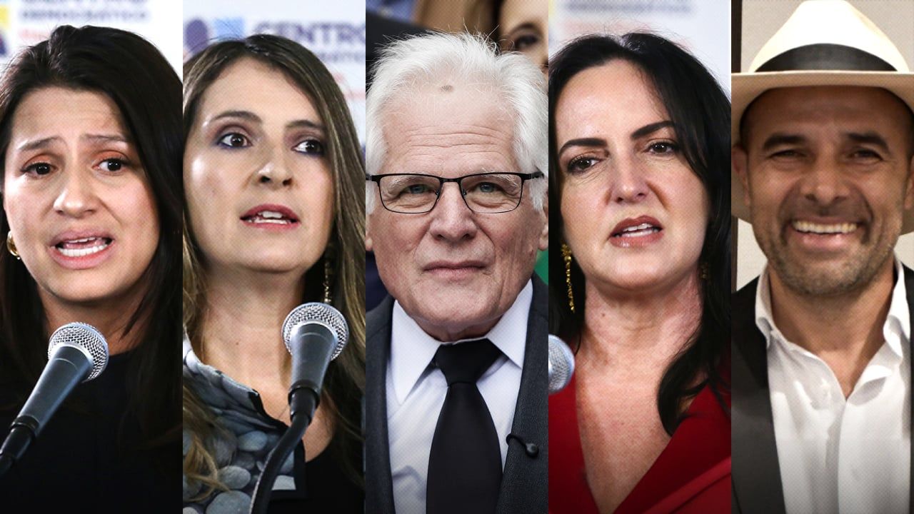 Miguel Uribe, Paola Holguín, Paloma Valencia, María Fernanda Cabal, Andrés Guerra.