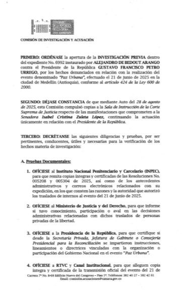 Investigación previa a Petro