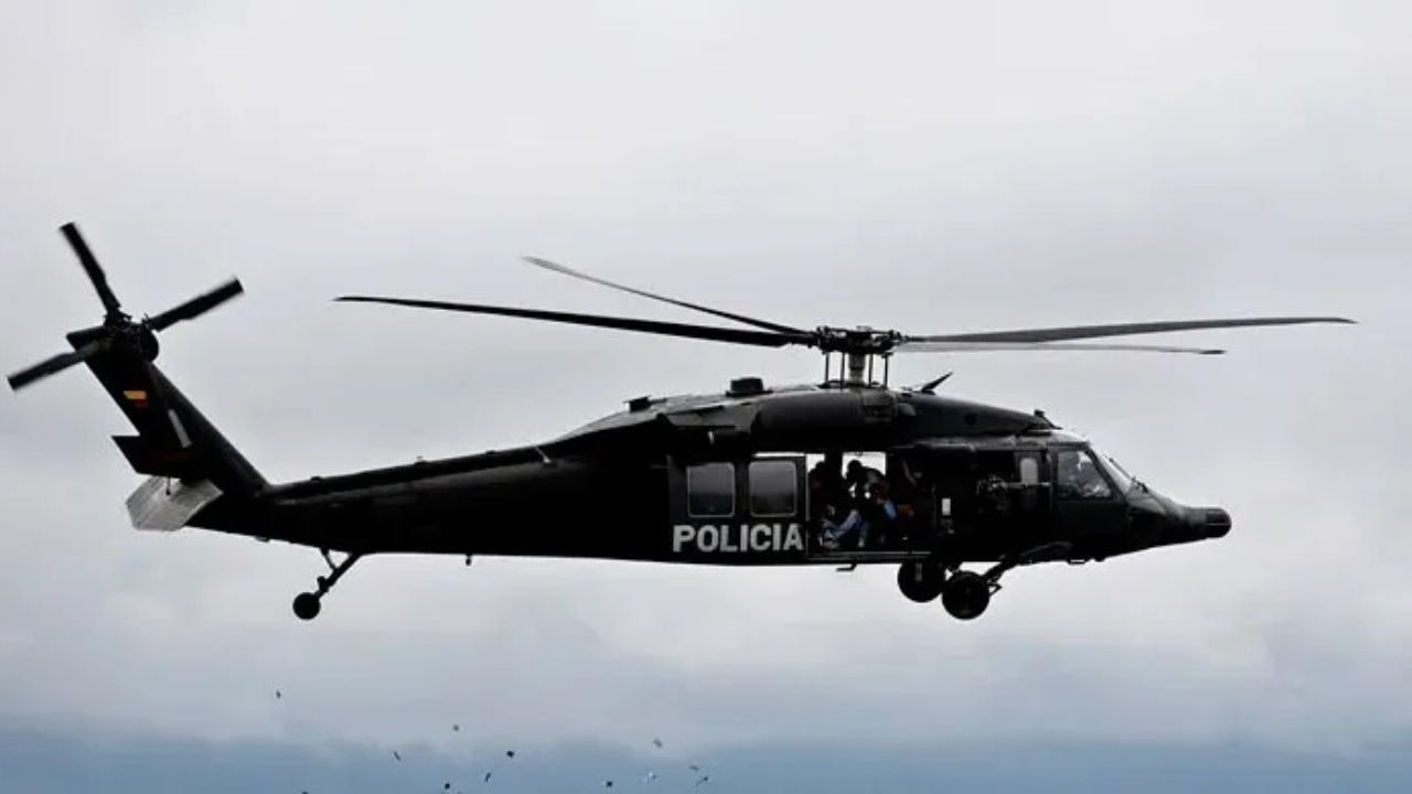 helicóptero Policía