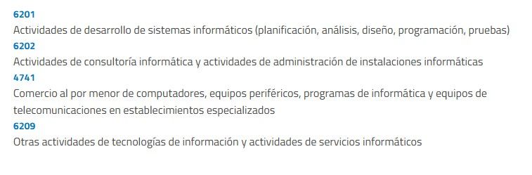Actividad económica Hypersoft
