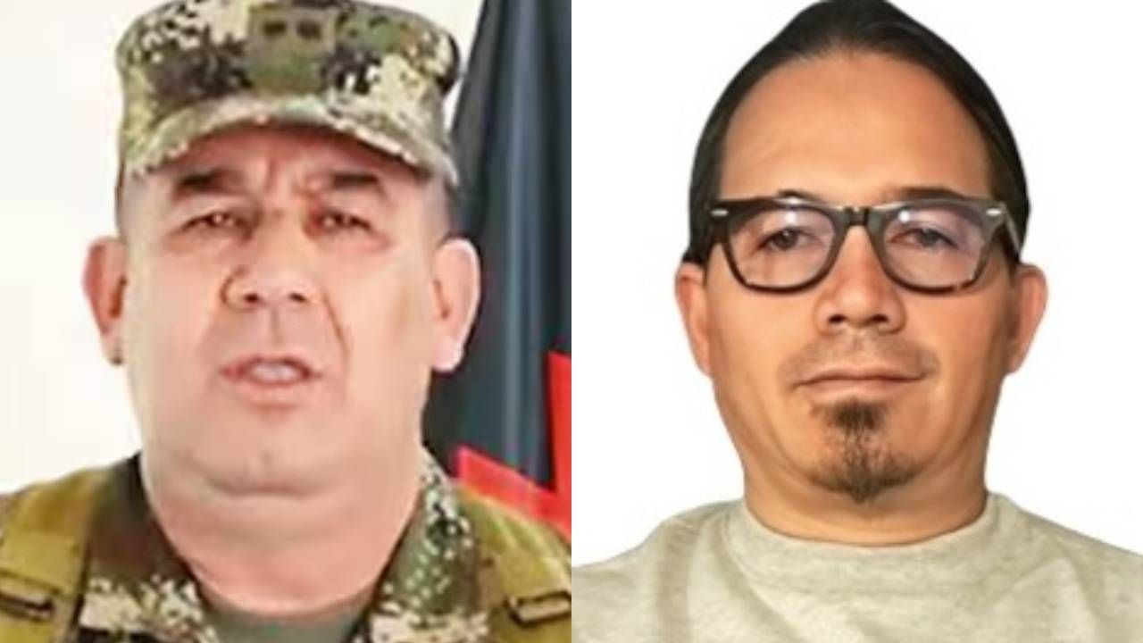 brigadier general Juan Miguel Huertas Herrera y al director de Inteligencia de la DNI, Wilmar de Jesús Mejía.
