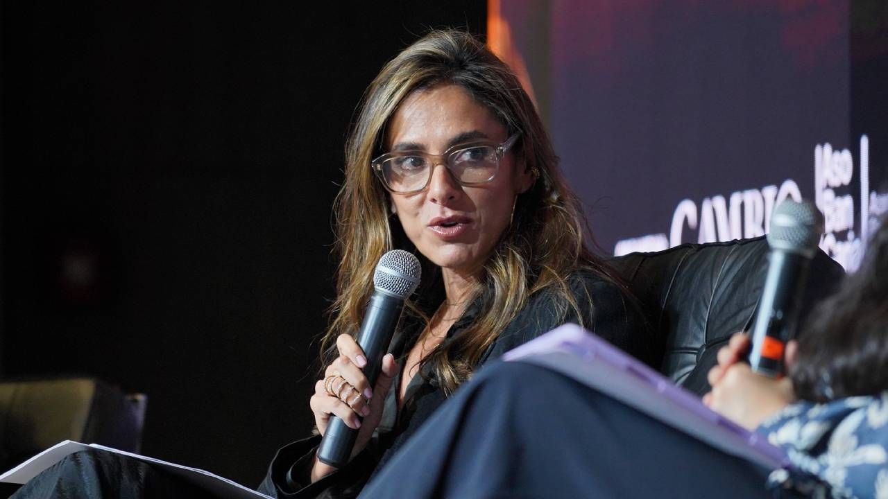 Natalia Gutiérrez, durante el foro de CAMBIO