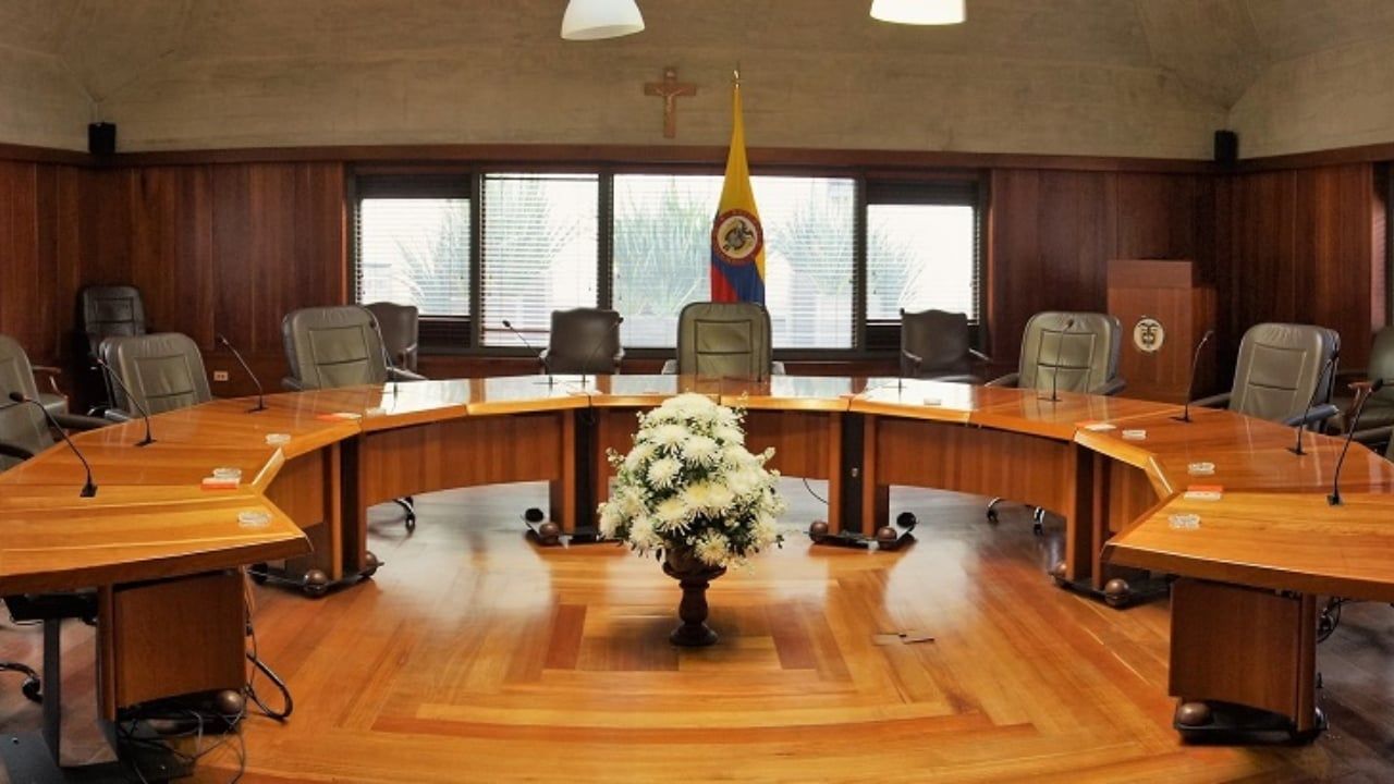 Crucifijo de la Sala Plena de la Corte Constitucional