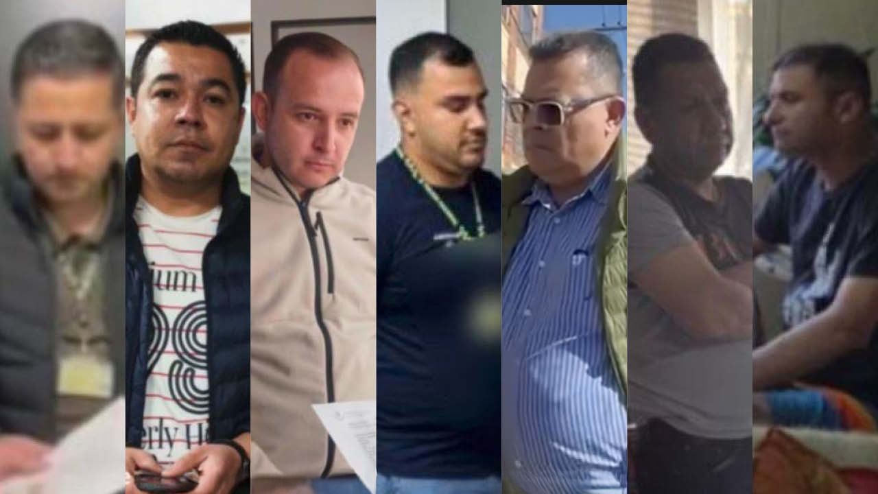 Foto funcionarios capturados por corrupción.