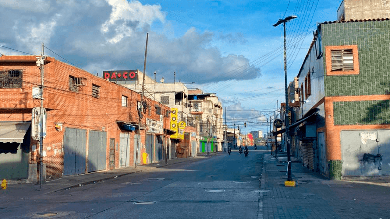 Calles vacías Venezuela captura de Trump