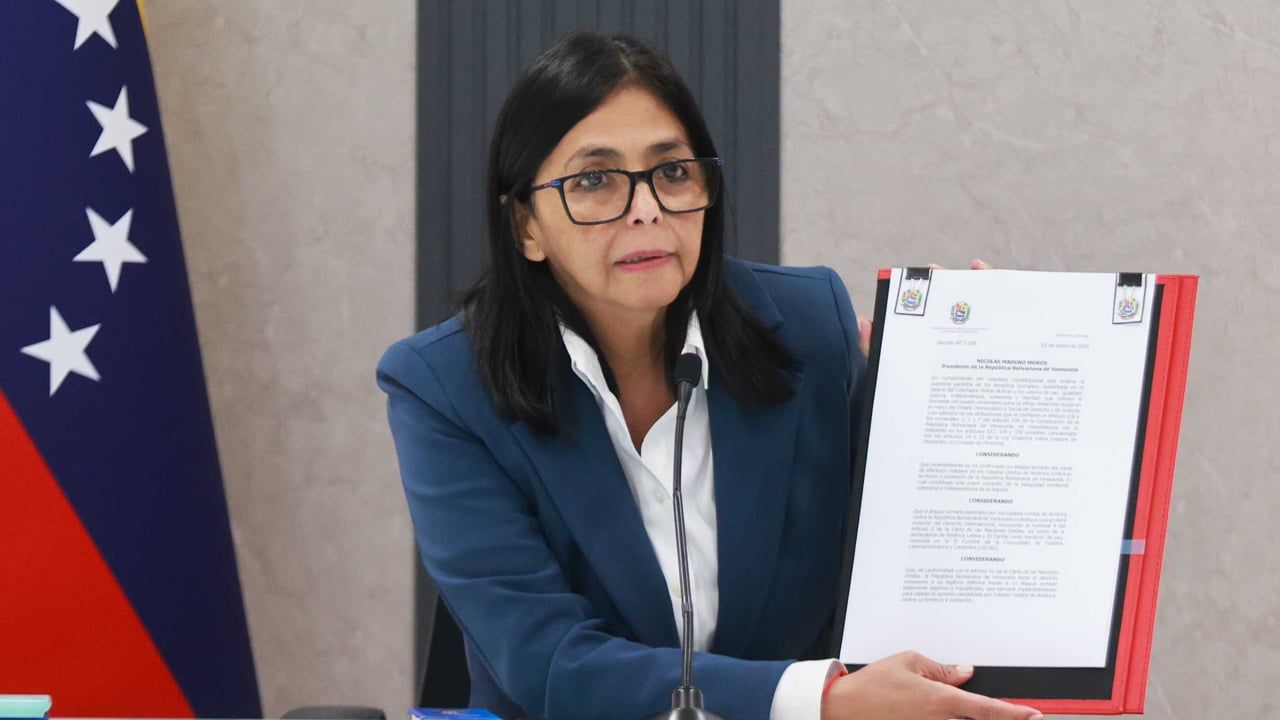 Delcy Rodriguez habla