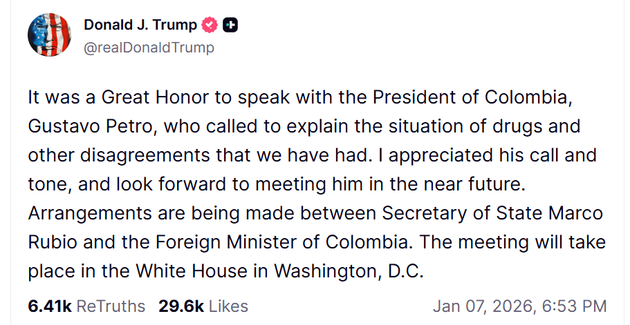 Donald Trump en Truth