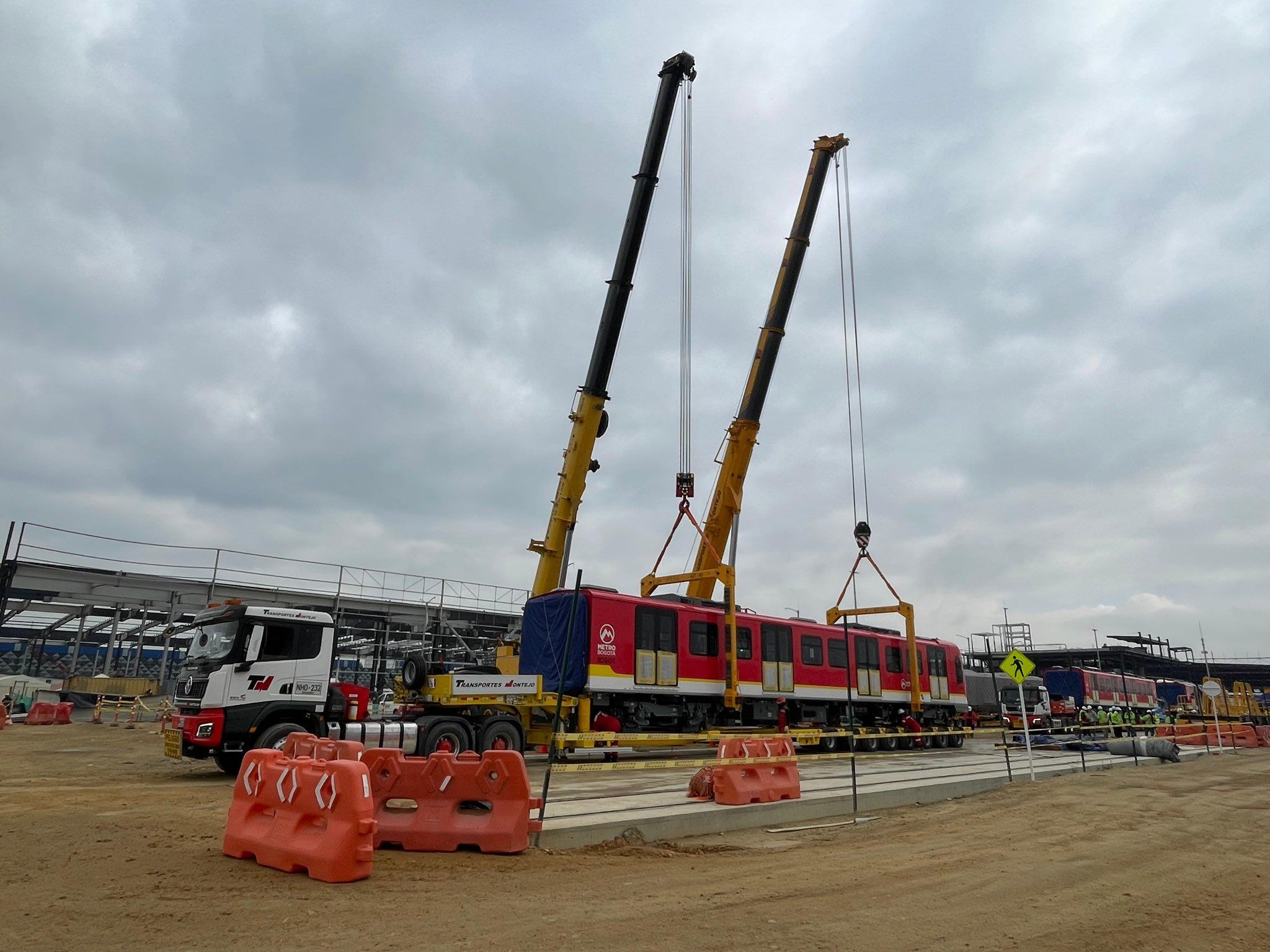 El quinto tren llegó a Bogotá. Créditos: Cuenta de X de Carlos Fernando Galán 1