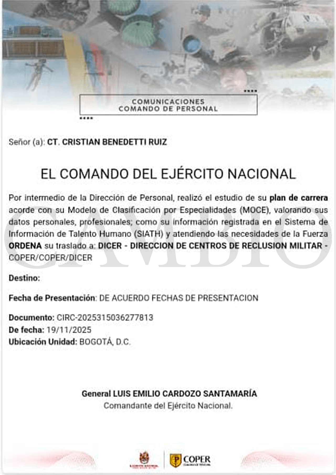traslado benedetti