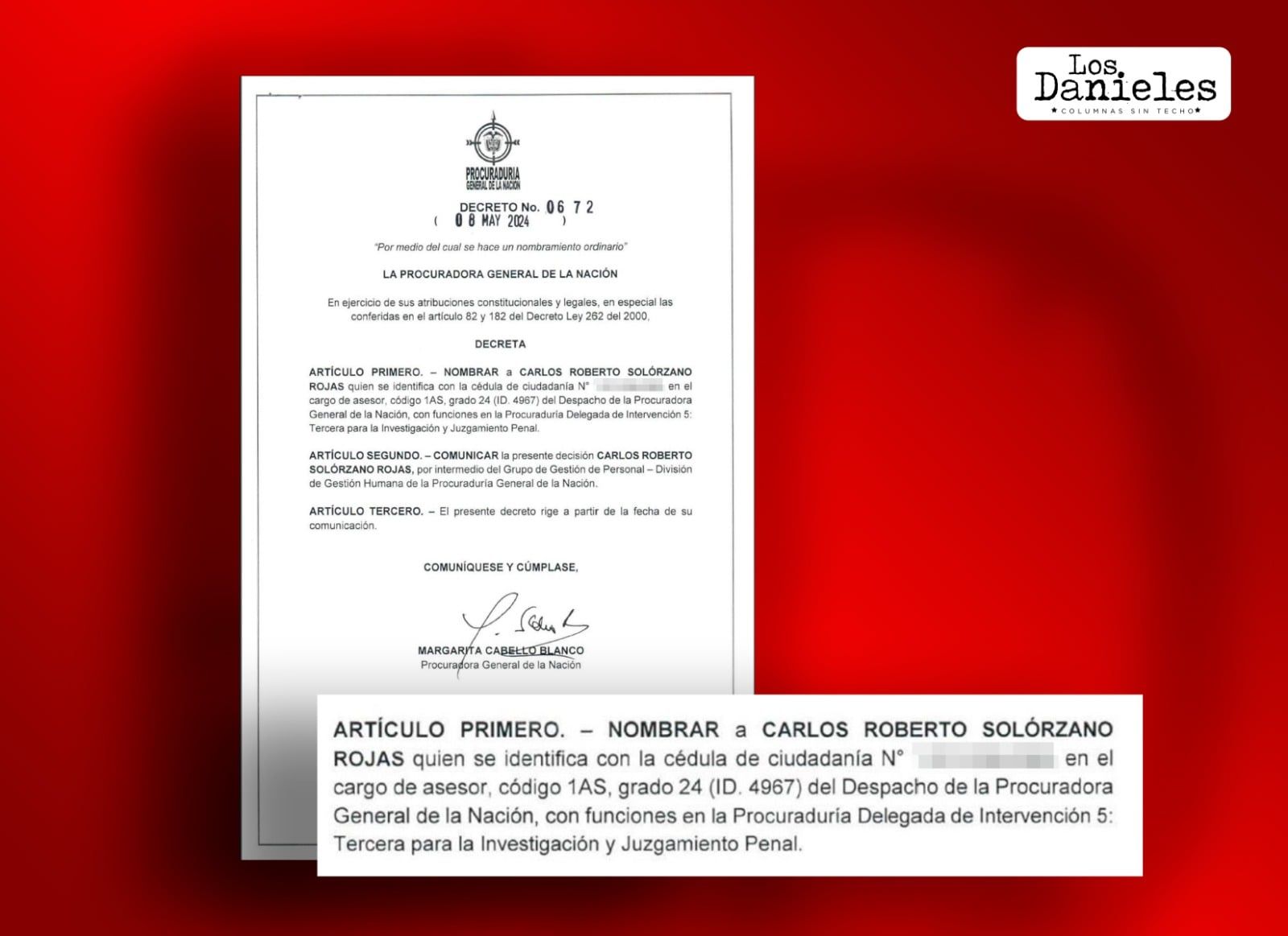 decreto-nombramiento