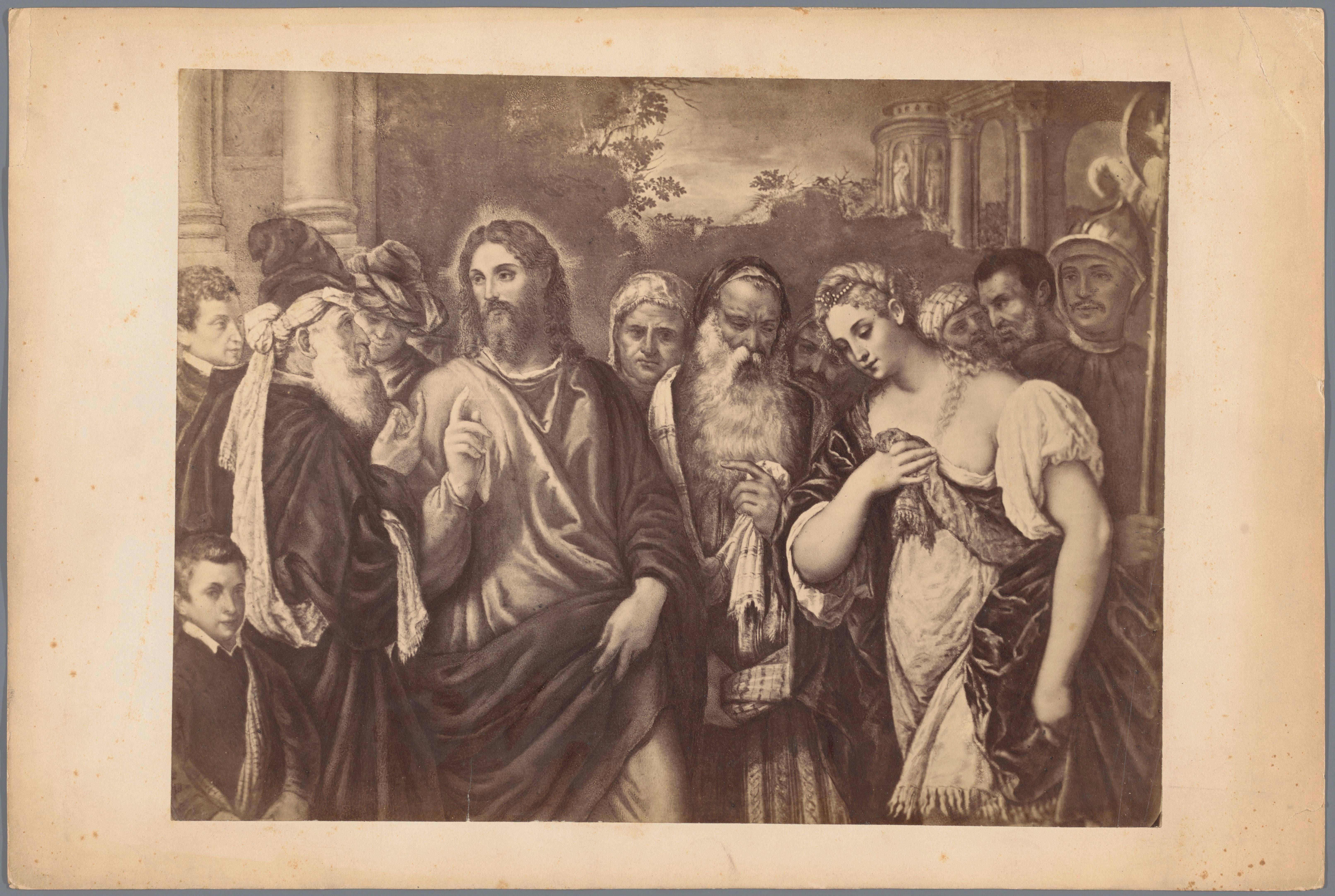 Dibujo de Jesús y María Magdalena.
