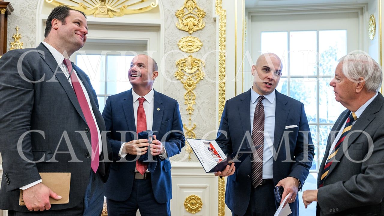 Reunión senadores republicanos y Trump Salón Oval