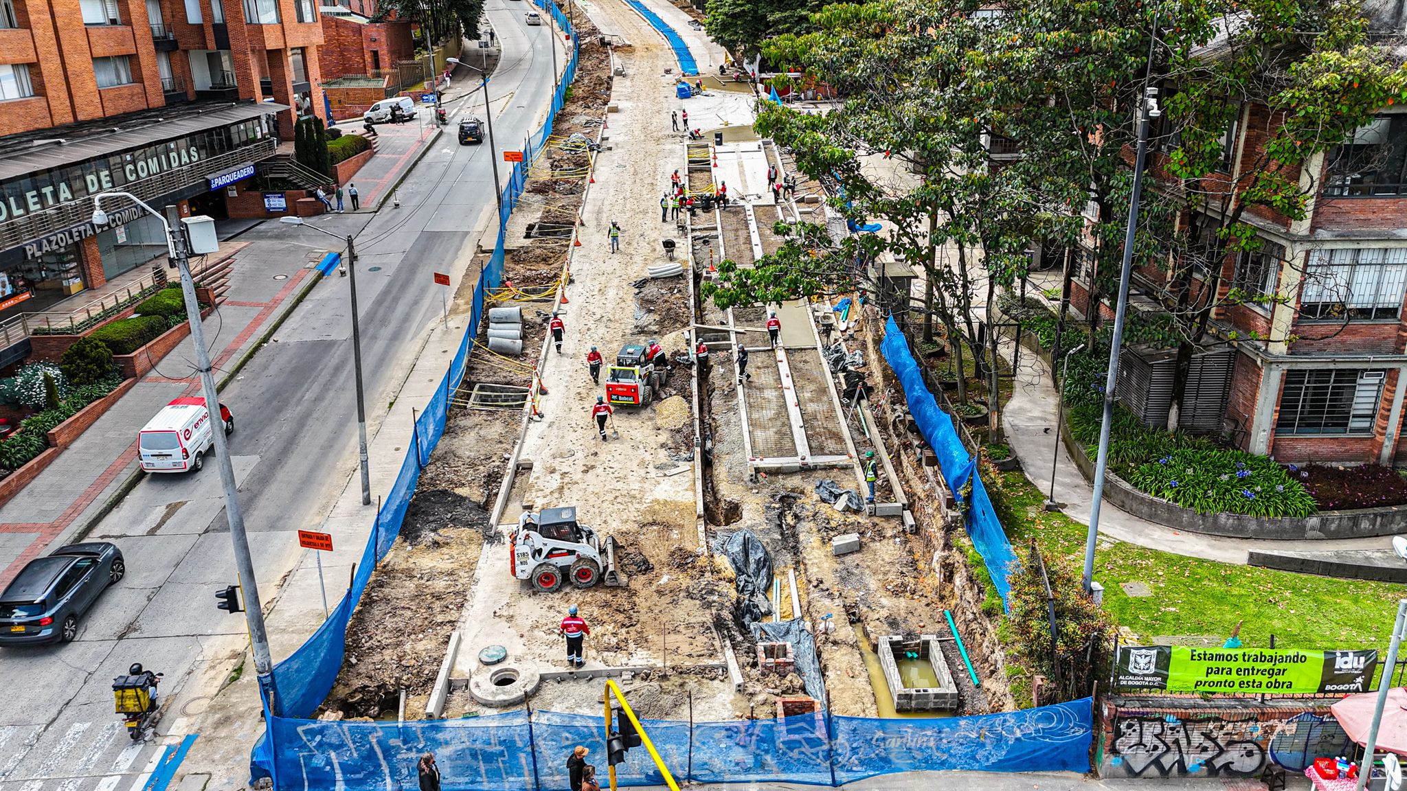 IDU tomó posesión de la obra de la calle 45 luego de que el avance real fuera solo del 43,39 %