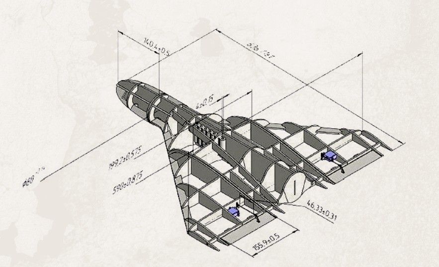 Plano de dron fabricado en la ZEE de Alabuga