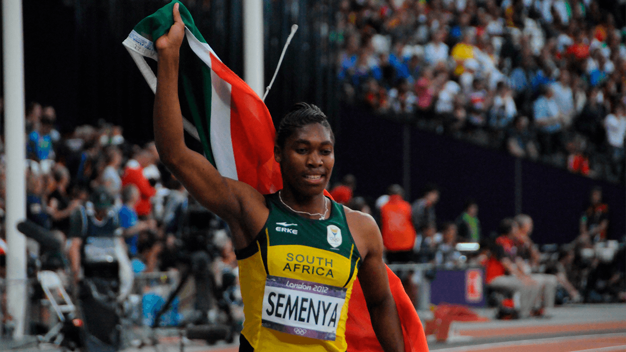 La atleta sudafricana Caster Semenya