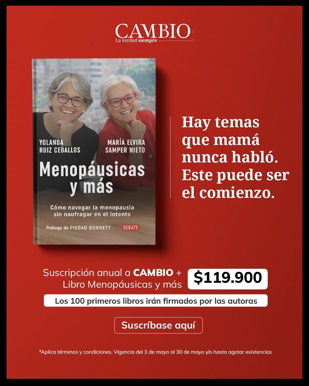 Promo del libro menopáusicas y más