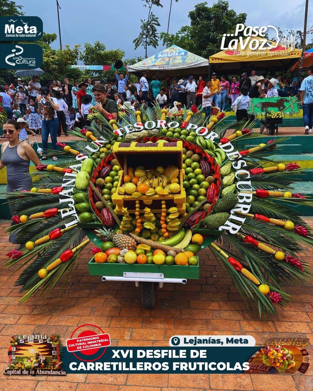 Desfile de carretilleros en Lejanías, Meta