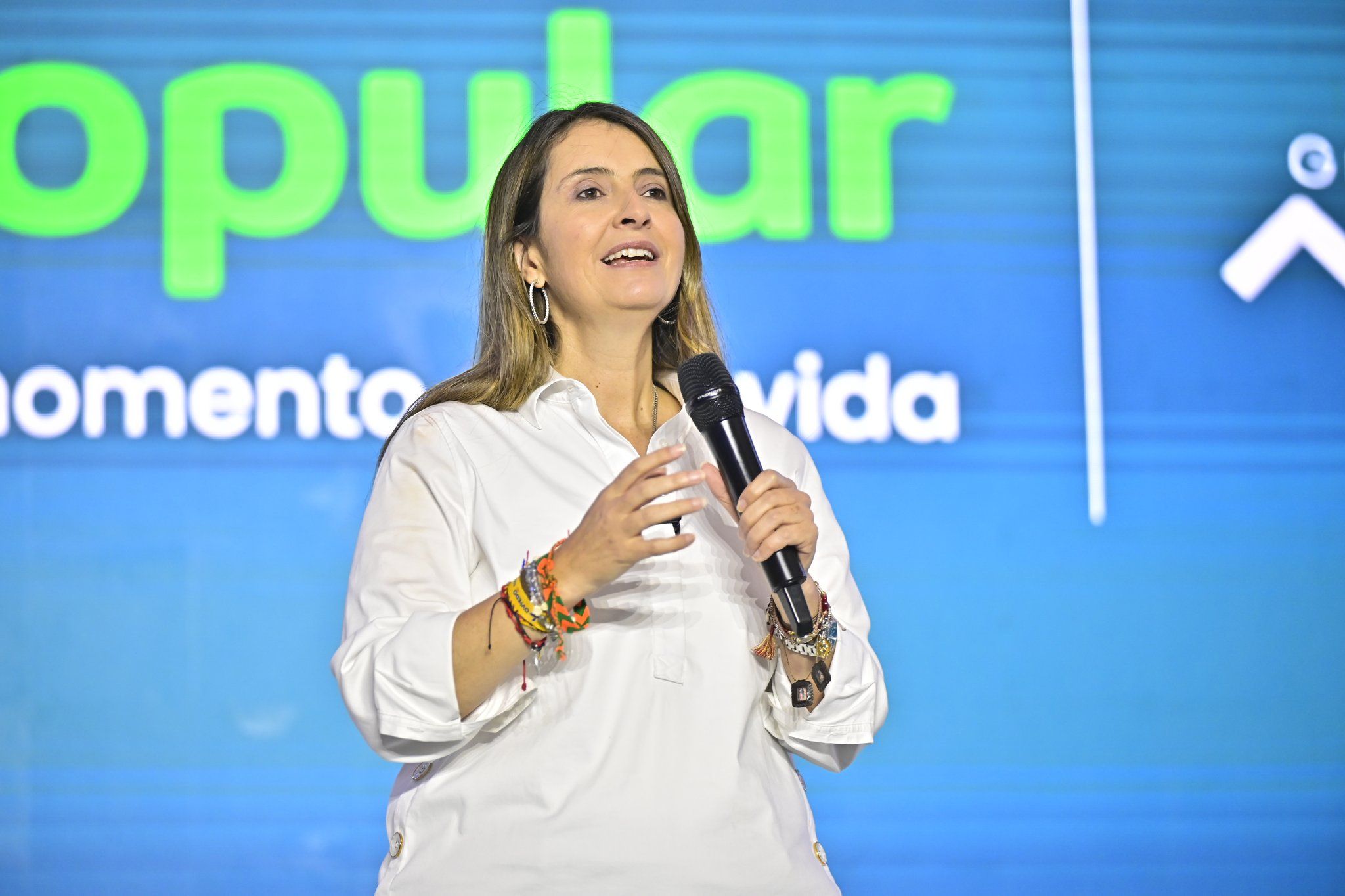 Paloma Valencia durante Congreso de Asofondos 2026.