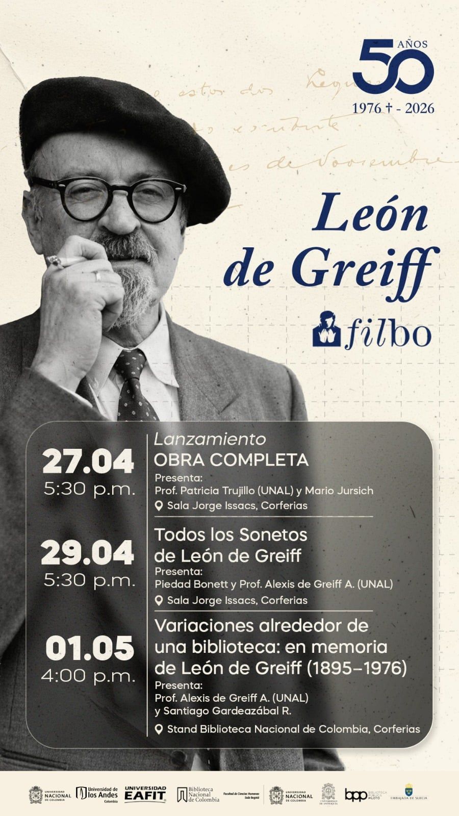 León de Greiff en FILBO 2026
