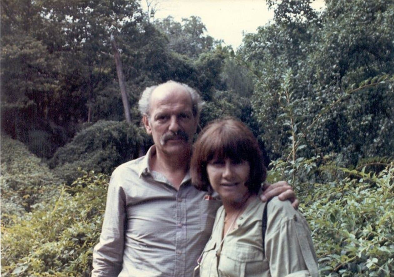 Ángel Rama con Marta Traba en Dumbarton Washington 1979.