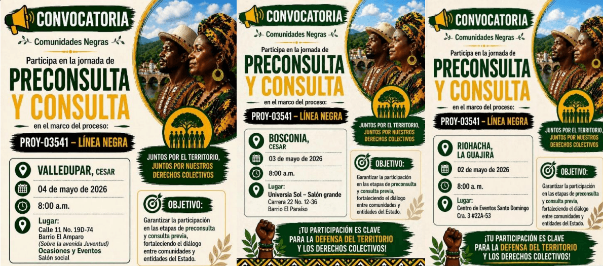 Convocatoria consulta previa Línea Negra