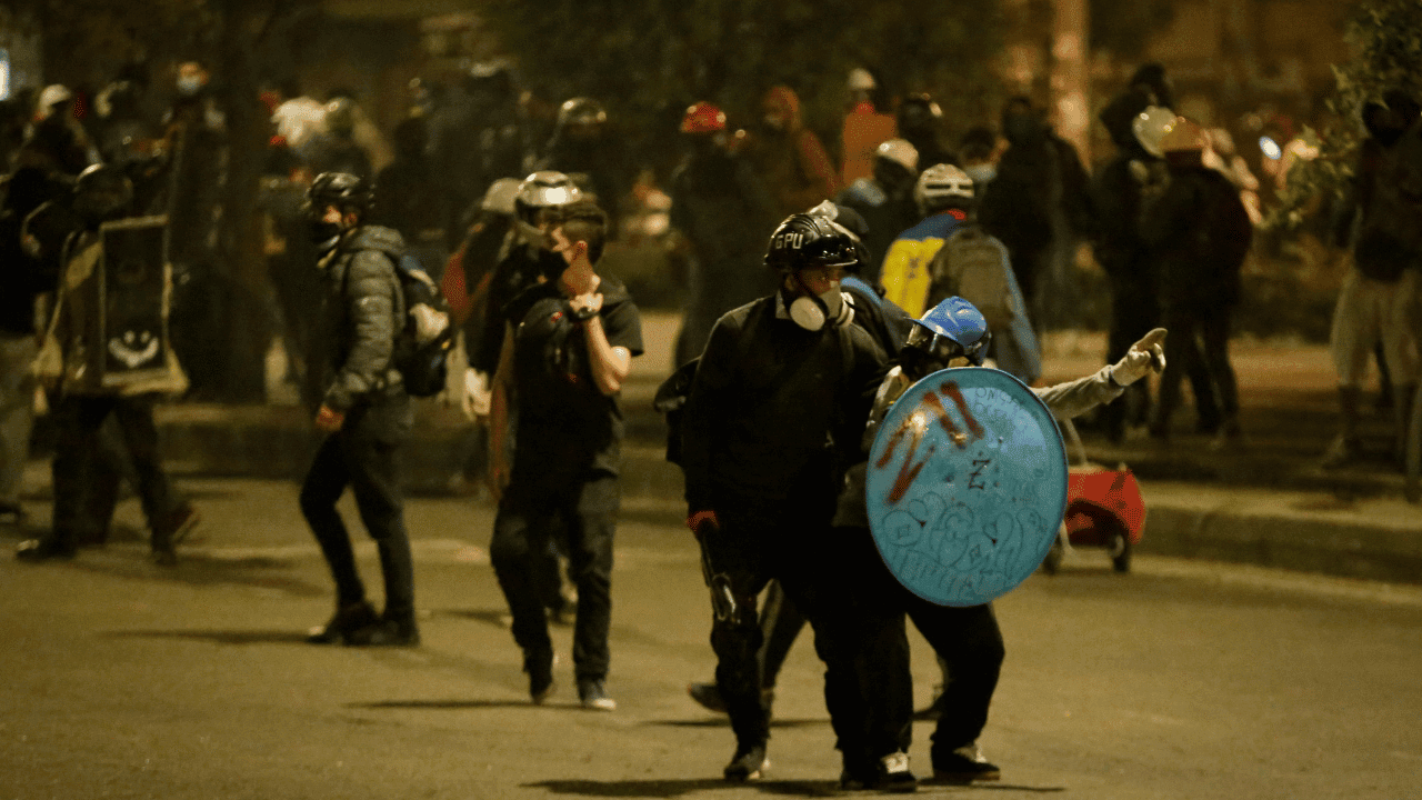 Foto del paro texto dos a