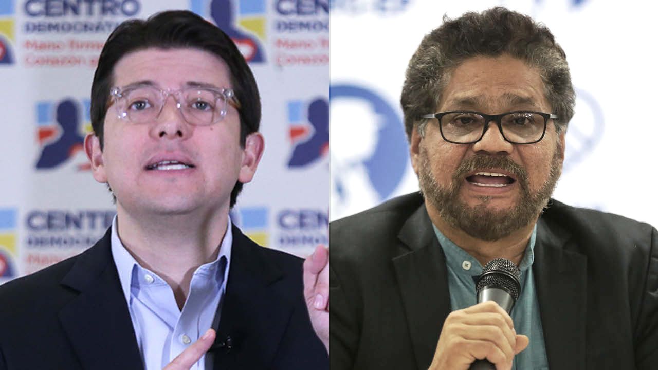 Miguel Uribe e Iván Márquez